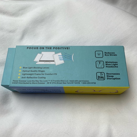 Flower Eyewear Blue Light Blocking Glasses Hazel Style - Picture 4 of 6